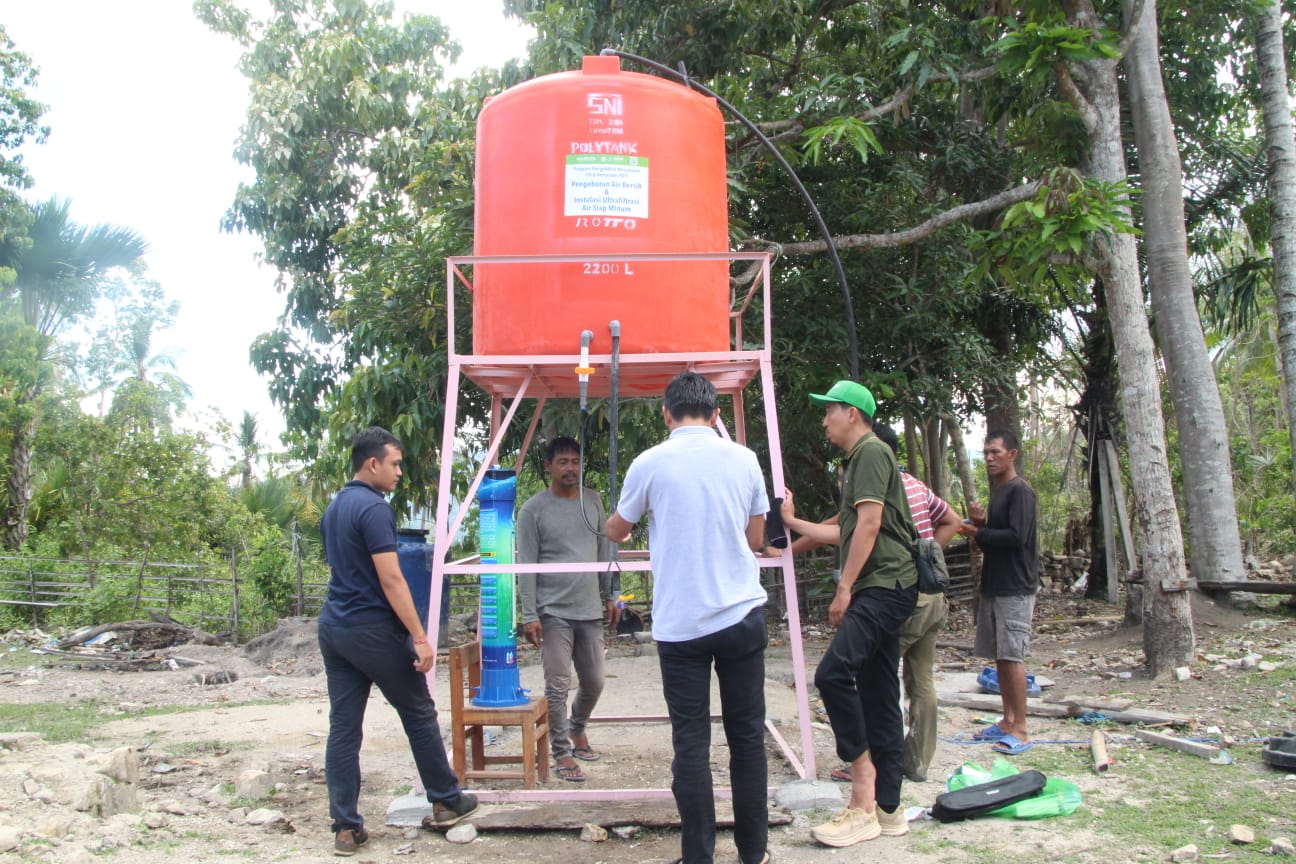 Pengeboran Air dan Ultrafiltrasi, DRPM ITB Hadirkan Solusi Air Bersih di Desa Santian di Kabupaten TTS 